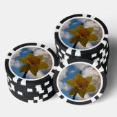 Daffodil in het voorjaar poker chips (Opstapeling)