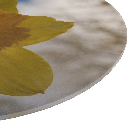 Daffodil in het voorjaar snijplank (Hoek)