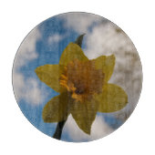 Daffodil in het voorjaar snijplank (Voorkant)