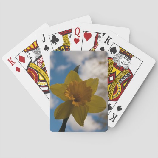 Daffodil in het voorjaar speelkaarten (Achterkant)