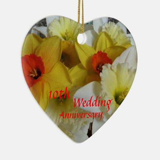 Daffodil Jubileum Keepomwille Keramisch Ornament (Rechts)