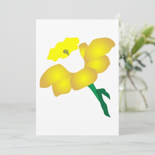 Daffodil Kaart (Staand voorkant)