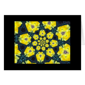 Daffodil Kaleidoscope Blank Wenskaart