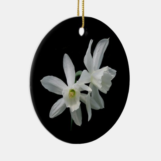 Daffodil kerstversiering keramisch ornament (Rechts)