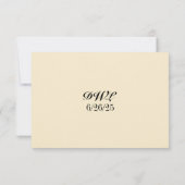 Daffodil Kiss QR Code RSVP Card (Achterkant)