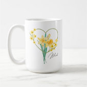 Daffodil Koffie Mok Geboorte Bloem (Links)