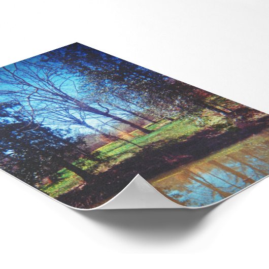  Daffodil Lake fotografie Poster (Hoek)