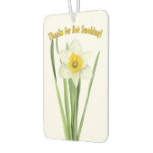 Daffodil Lente Bloem Botanische Kunst Gepersonalis Luchtverfrisser (Links)