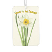 Daffodil Lente Bloem Botanische Kunst Gepersonalis Luchtverfrisser (Achterkant)