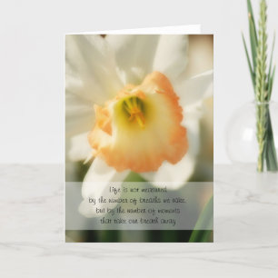 Daffodil Life Quote-kaart Kaart