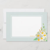 Daffodil Lijst verjaardagsuitnodiging Kaart (Achterkant)