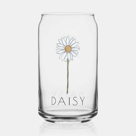 DAFFODIL maart Geboorte Bloem Aangepaste naam Blikvorm Glas (Voorkant)