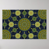 Daffodil Mandala Array Poster (Voorkant)
