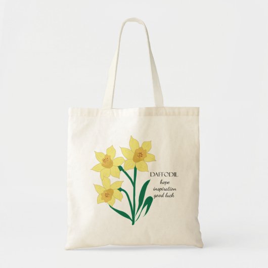 Daffodil March Birth Month Flower Bag Tote Bag (Voorkant)