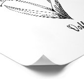 Daffodil March Birthday Poster (Hoek)