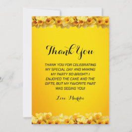  Daffodil March Geboortebloem Verjaardag Bedankkaart