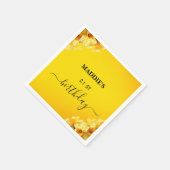 Daffodil March Geboortebloem Verjaardag Servet (Hoek)