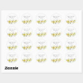 Daffodil Memorial Funeral Classic Ronde Sticker (Vel)
