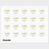 Daffodil Memorial Funeral Seed Packet Ronde Sticker (Vel)