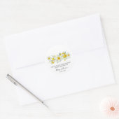 Daffodil Memorial Funeral Seed Packet Ronde Sticker (Envelop)