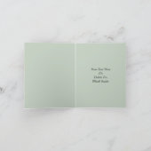 Daffodil Monogram Initiaal A Kaart (Binnen)