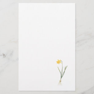 daffodil (Narcissus pseudo-narcissus) van Redouté Briefpapier