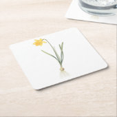 daffodil (Narcissus pseudo-narcissus) van Redouté Kartonnen Onderzetters (Schuin)