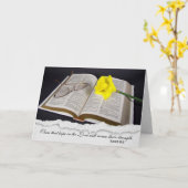 Daffodil op bijbelsympathikaart kaart (Gele Bloem)