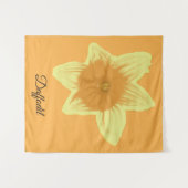 Daffodil Oranje geel narcis tapijt Wandkleed (Voorkant (horizontaal))