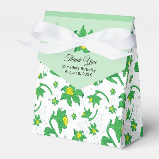 Daffodil Outdoor botanische tuin Bedankdoosjes (Voorkant Zijde)