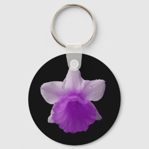 Daffodil Paarse Sleutelhanger