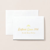 Daffodil Pageant Miss USA America bedankkaart Folie Kaarten (Voorkant met envelop)