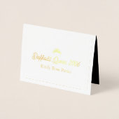 Daffodil Pageant Miss USA America bedankkaart Folie Kaarten (Voorkant)