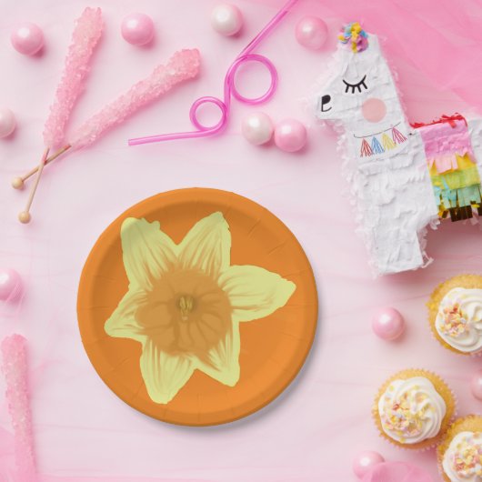 Daffodil Papieren Bordje (Feest)