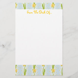 Daffodil Pattern Briefpapier