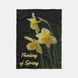 Daffodil Photo Blanket Fleece Deken