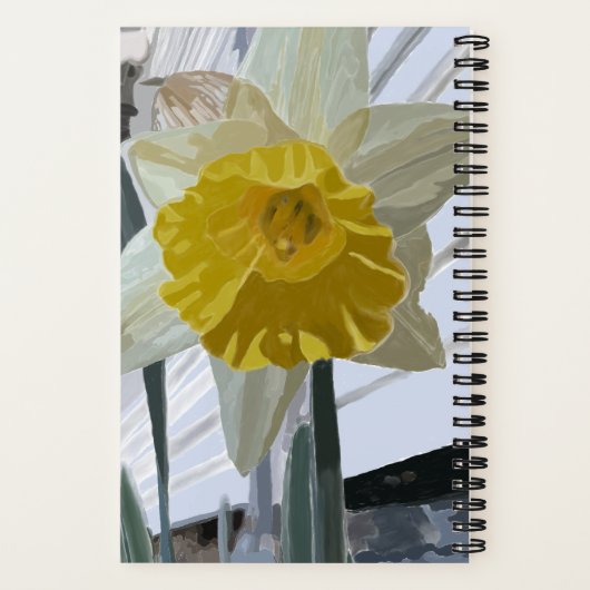 Daffodil Portrait Notitieboek (Achterkant)