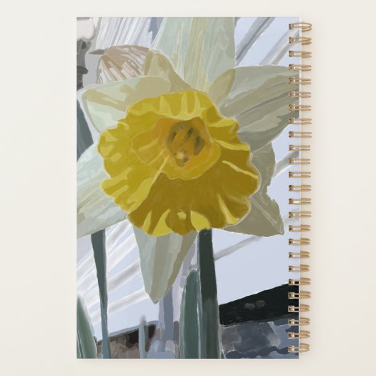 Daffodil Portrait Planner 5.5 "x8.5" (Achterkant)