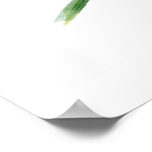 Daffodil Print, waarde Poster papier (mat) (Hoek)