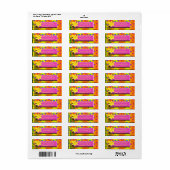 Daffodil Retouradreslabel Etiket (Full Sheet)