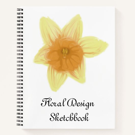 Daffodil Schetsboek Notitieboek (Voorkant)