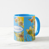 Daffodil Schilderhandschilderd Geel Mok (Voorkant rechts)