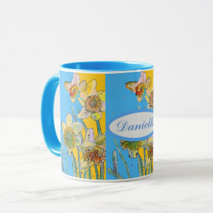 Daffodil Schilderhandschilderd Geel Mok