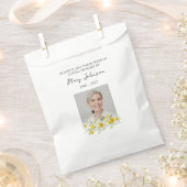 Daffodil Seed Packet Memorial Funeral Favor Bag Bedankzakje (Geknipt)