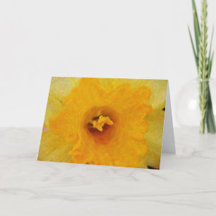 Daffodil sluit de impressionistische Art Kaart op