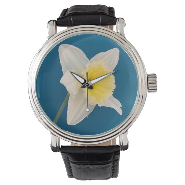 Daffodil,Spring , Beautiful flowers Horloge (Voorkant)
