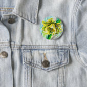 Daffodil Spring Button Badge (In situ)