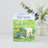 Daffodil Spring Dragon briefkaart (Staand voorkant)