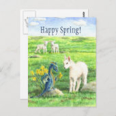 Daffodil Spring Dragon briefkaart (Voorkant / Achterkant)