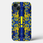 Daffodil Spring Exclamation Mark Yellow Blue Case-Mate iPhone Case (Achterkant)